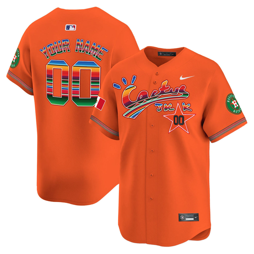 Houston Mexico Cactus Jack Vapor Premier Limited Custom Jersey