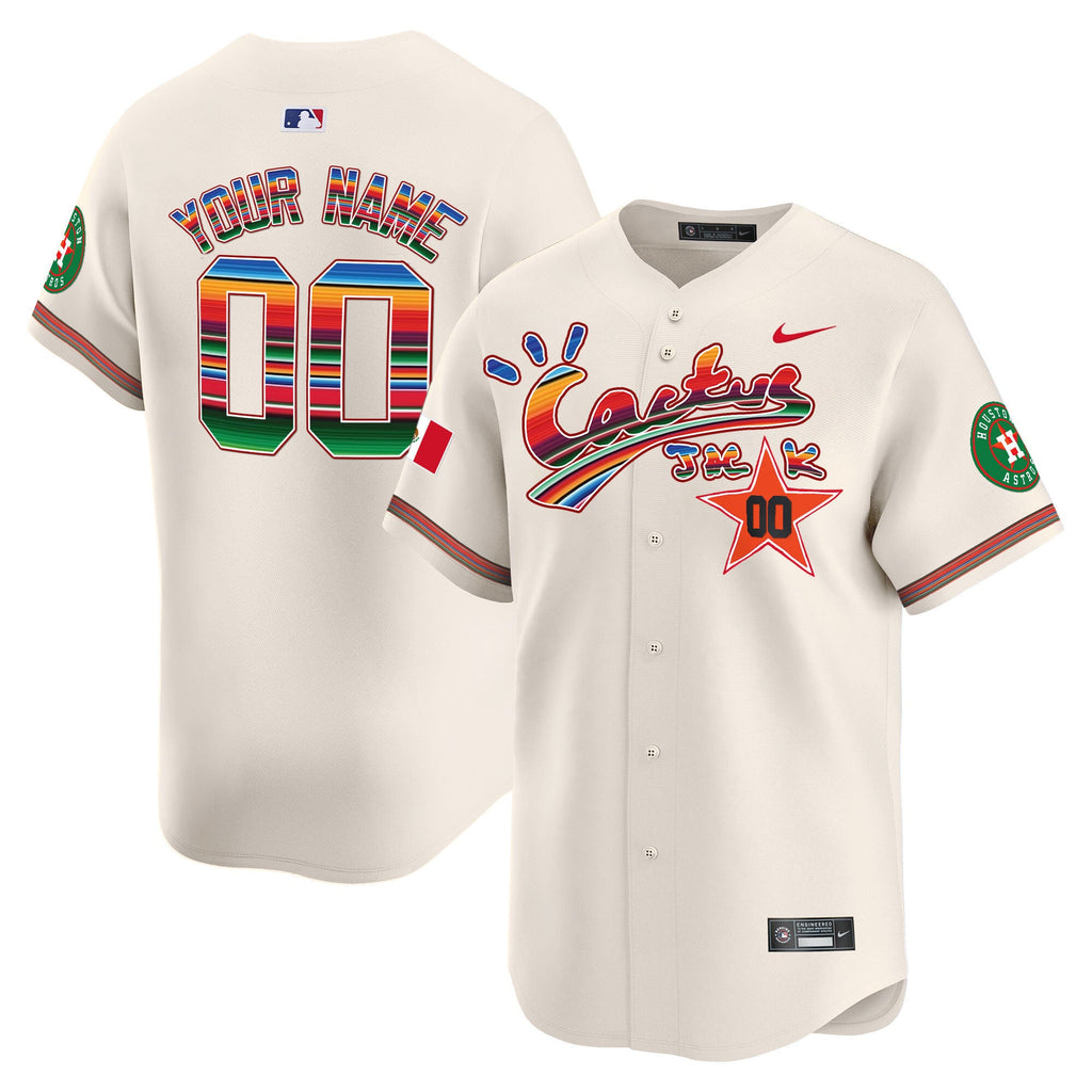 Houston Mexico Cactus Jack Vapor Premier Limited Custom Jersey