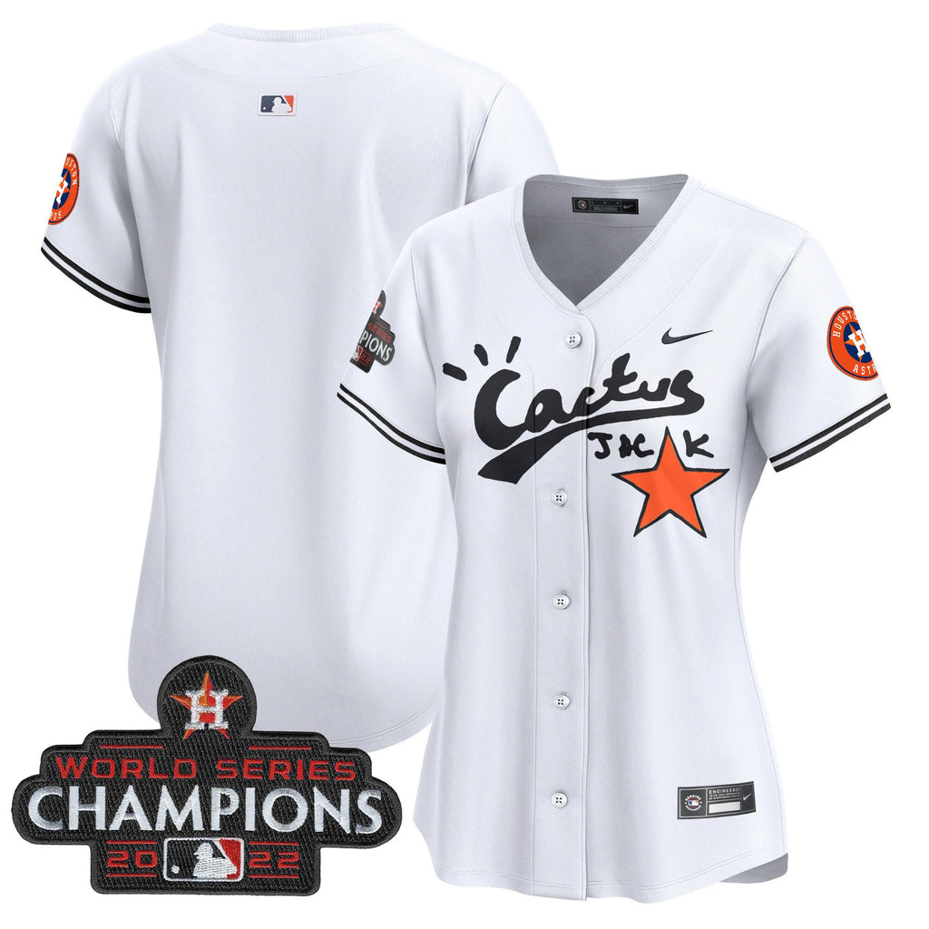 Women’s Houston Cactus Jack Champions Patch Vapor Premier Limited Jersey