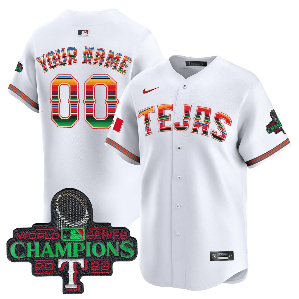 Texas Mexico Champions Patch Vapor Premier Limited Custom Jersey