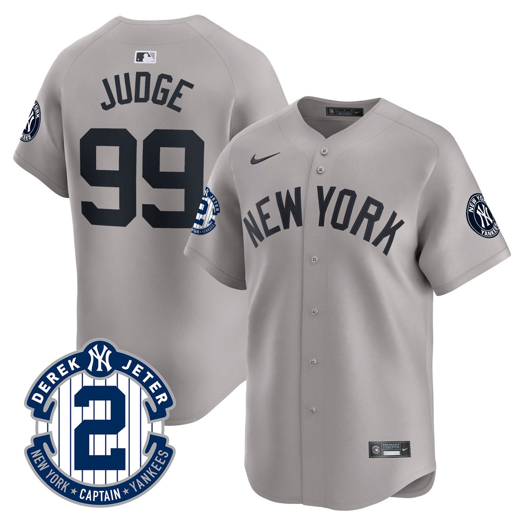 Men’s Derek Jeter Patch Vapor Premier Limited Jersey