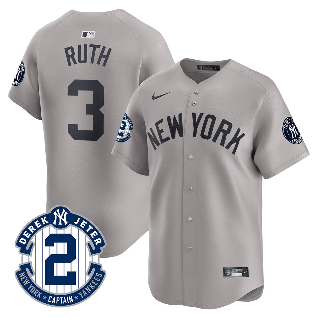 Men’s Derek Jeter Patch Vapor Premier Limited Jersey
