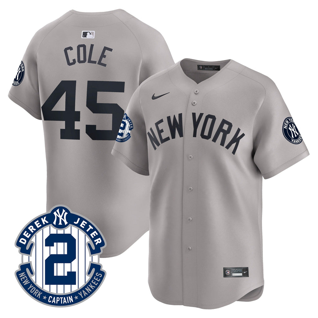Men’s Derek Jeter Patch Vapor Premier Limited Jersey