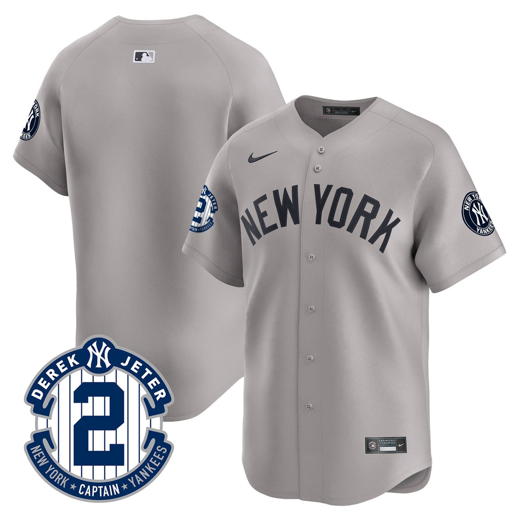 Men’s Derek Jeter Patch Vapor Premier Limited Jersey