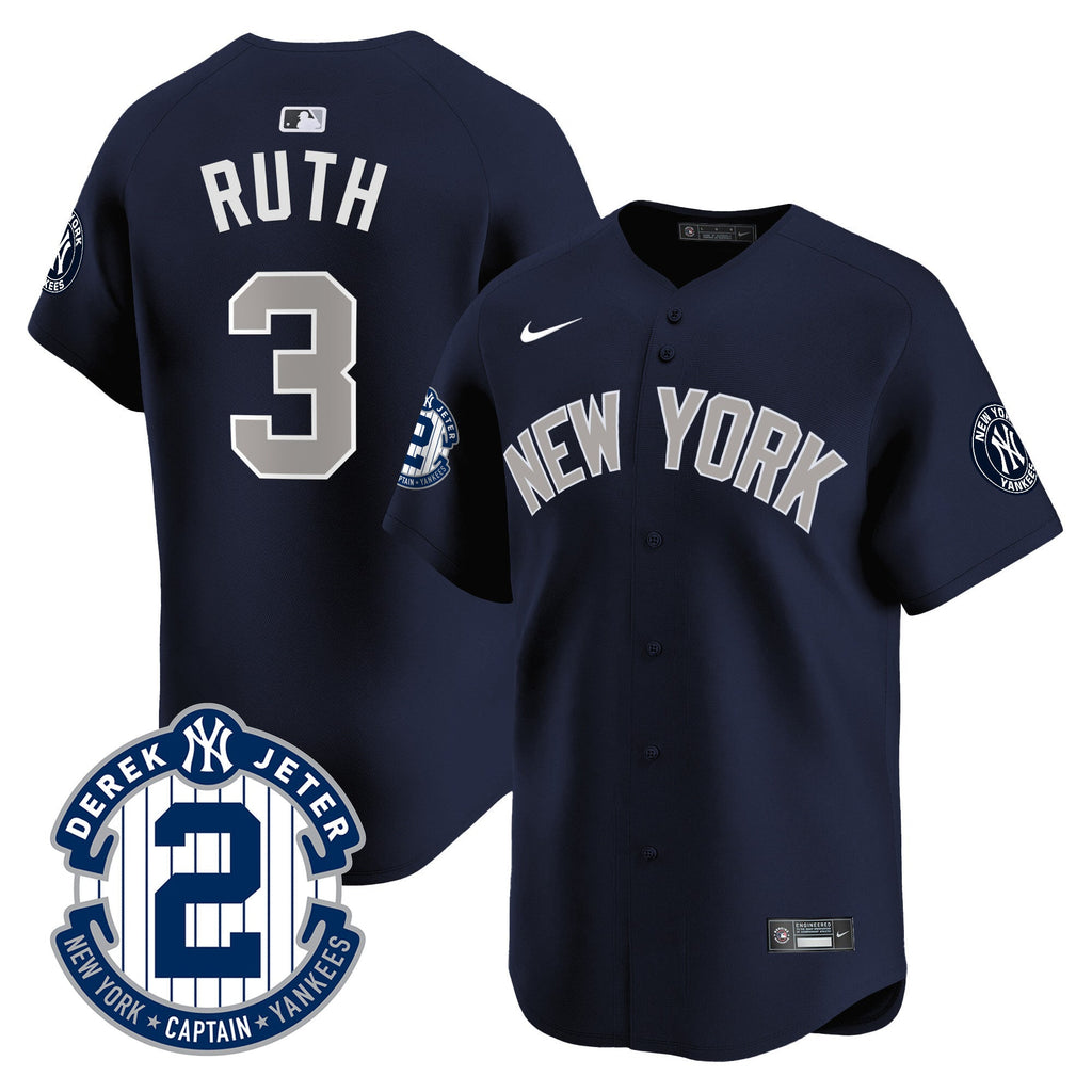 Men’s Derek Jeter Patch Vapor Premier Limited Jersey