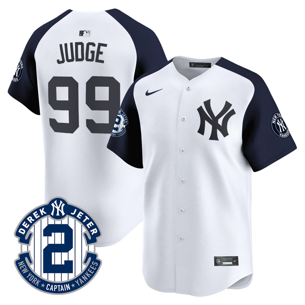 Men’s Derek Jeter Patch Vapor Premier Limited Jersey
