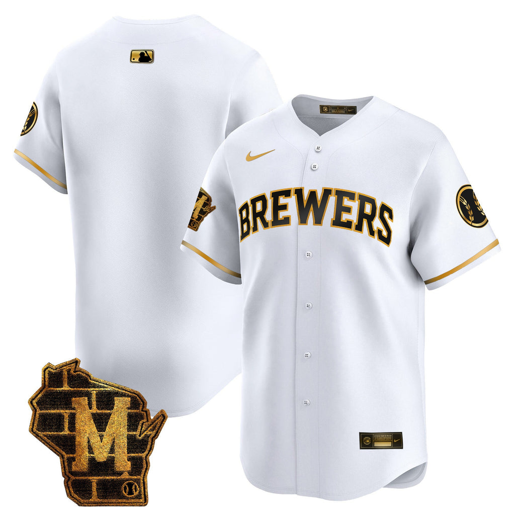 Men’s Milwaukee Home Patch Vapor Premier Limited Jersey