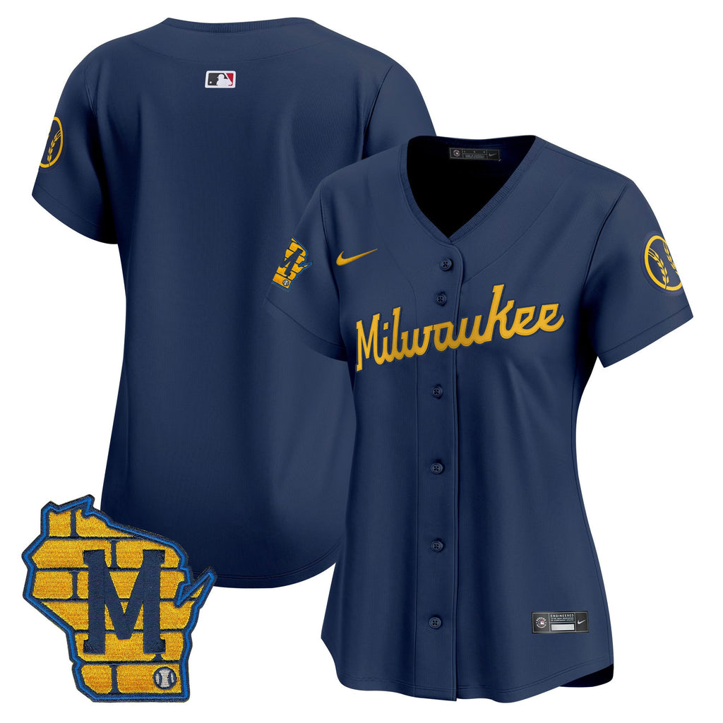 Women’s Milwaukee Home Patch Vapor Premier Limited Jersey