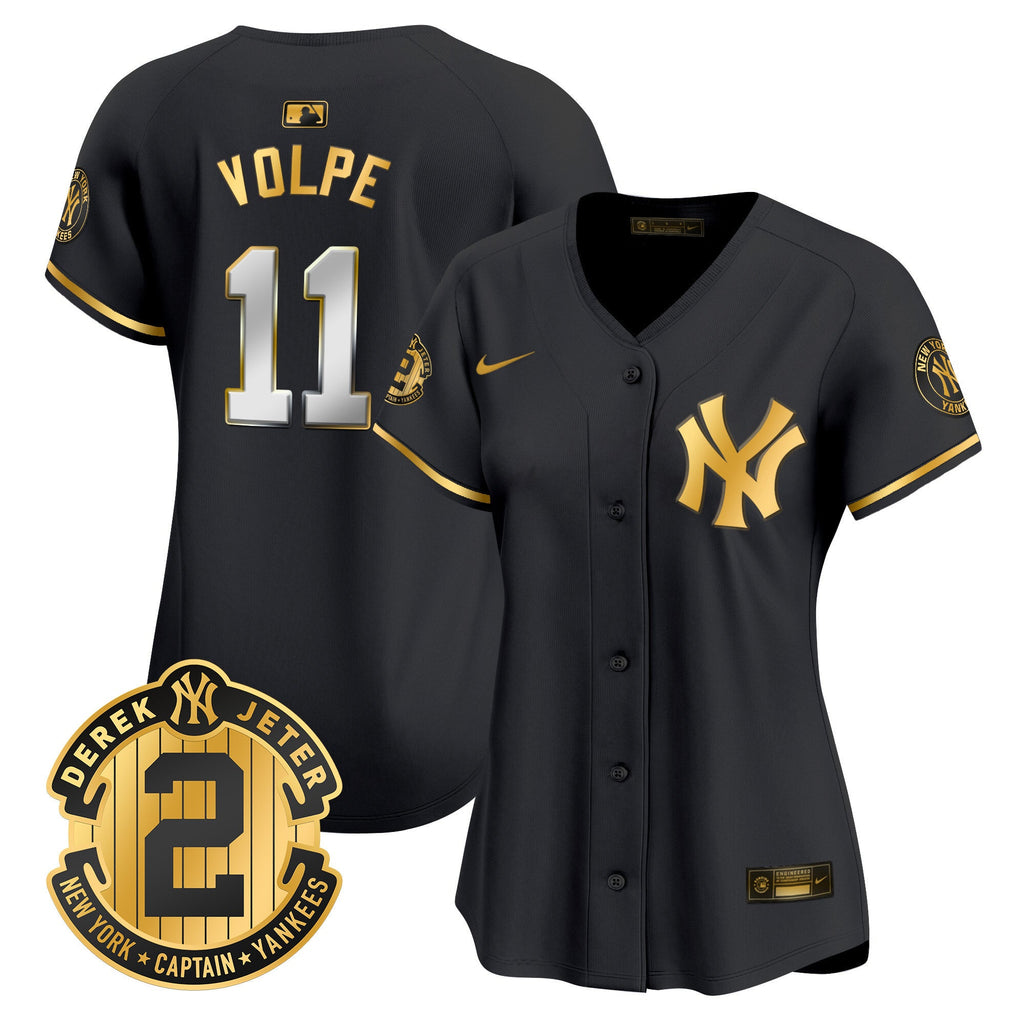 Women’s New York Derek Jeter Patch Vapor Premier Limited Jersey