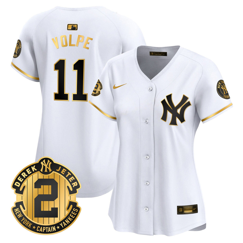 Women’s New York Derek Jeter Patch Vapor Premier Limited Jersey