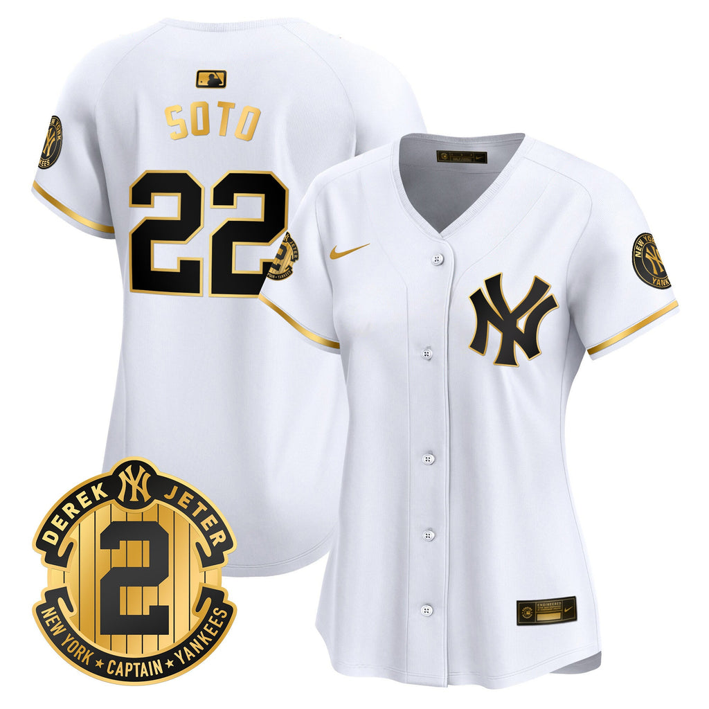 Women’s New York Derek Jeter Patch Vapor Premier Limited Jersey