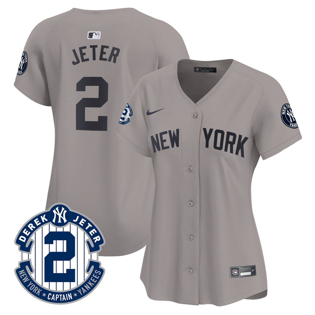 Women’s New York Derek Jeter Patch Vapor Premier Limited Jersey
