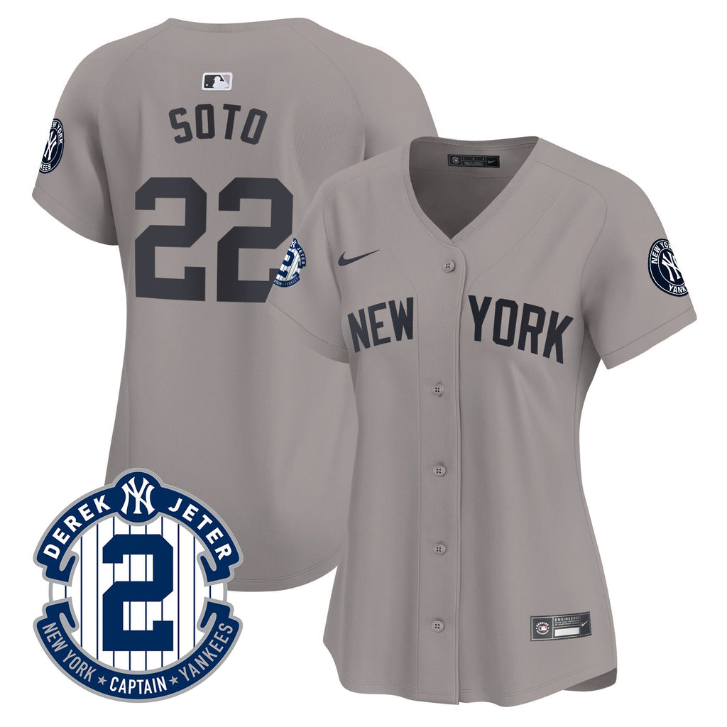 Women’s New York Derek Jeter Patch Vapor Premier Limited Jersey