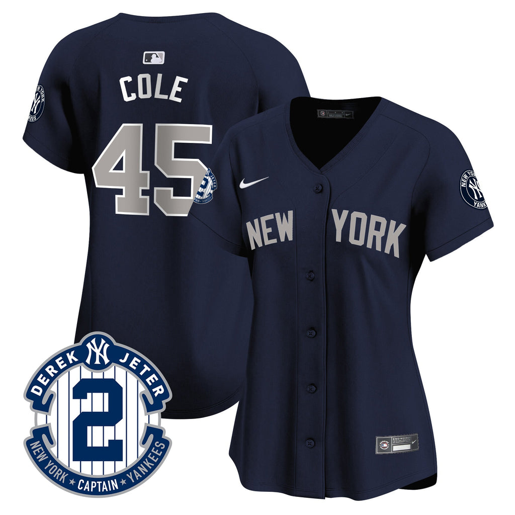 Women’s New York Derek Jeter Patch Vapor Premier Limited Jersey