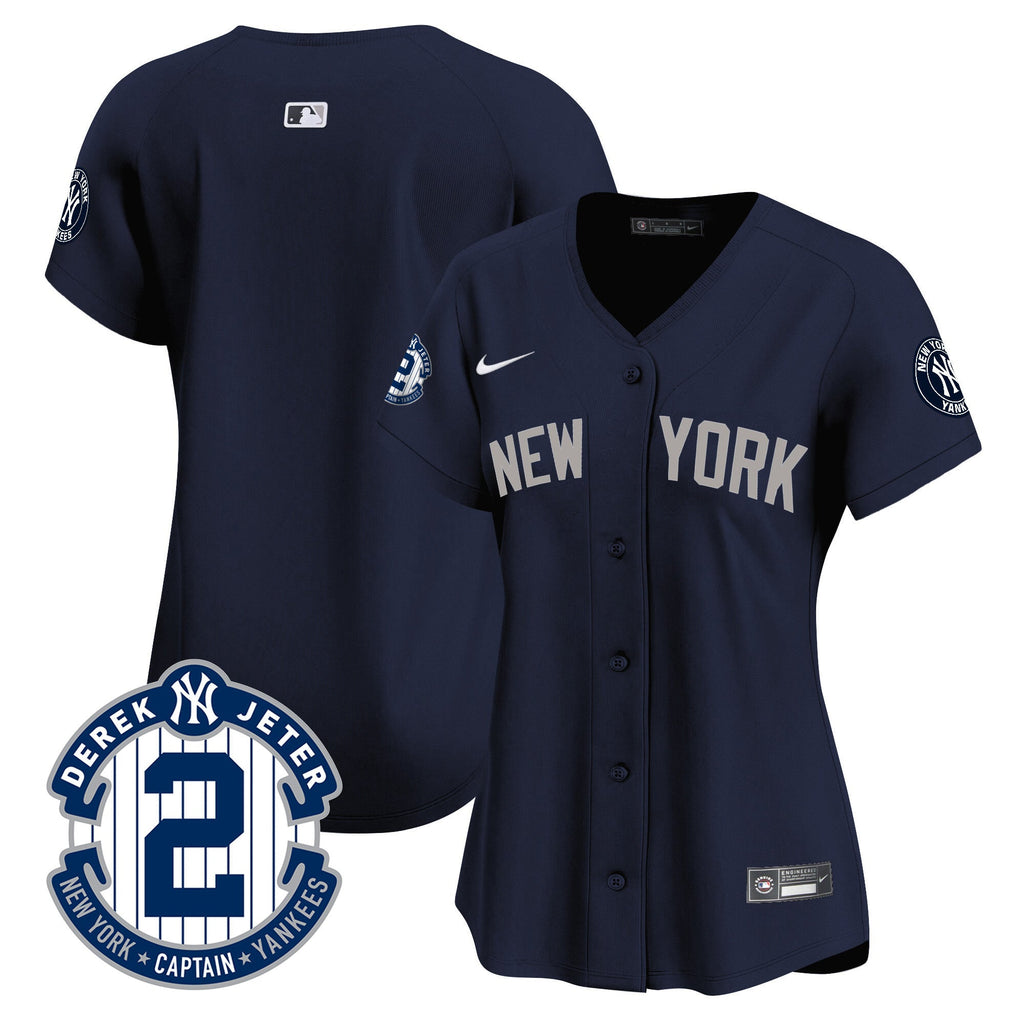 Women’s New York Derek Jeter Patch Vapor Premier Limited Jersey