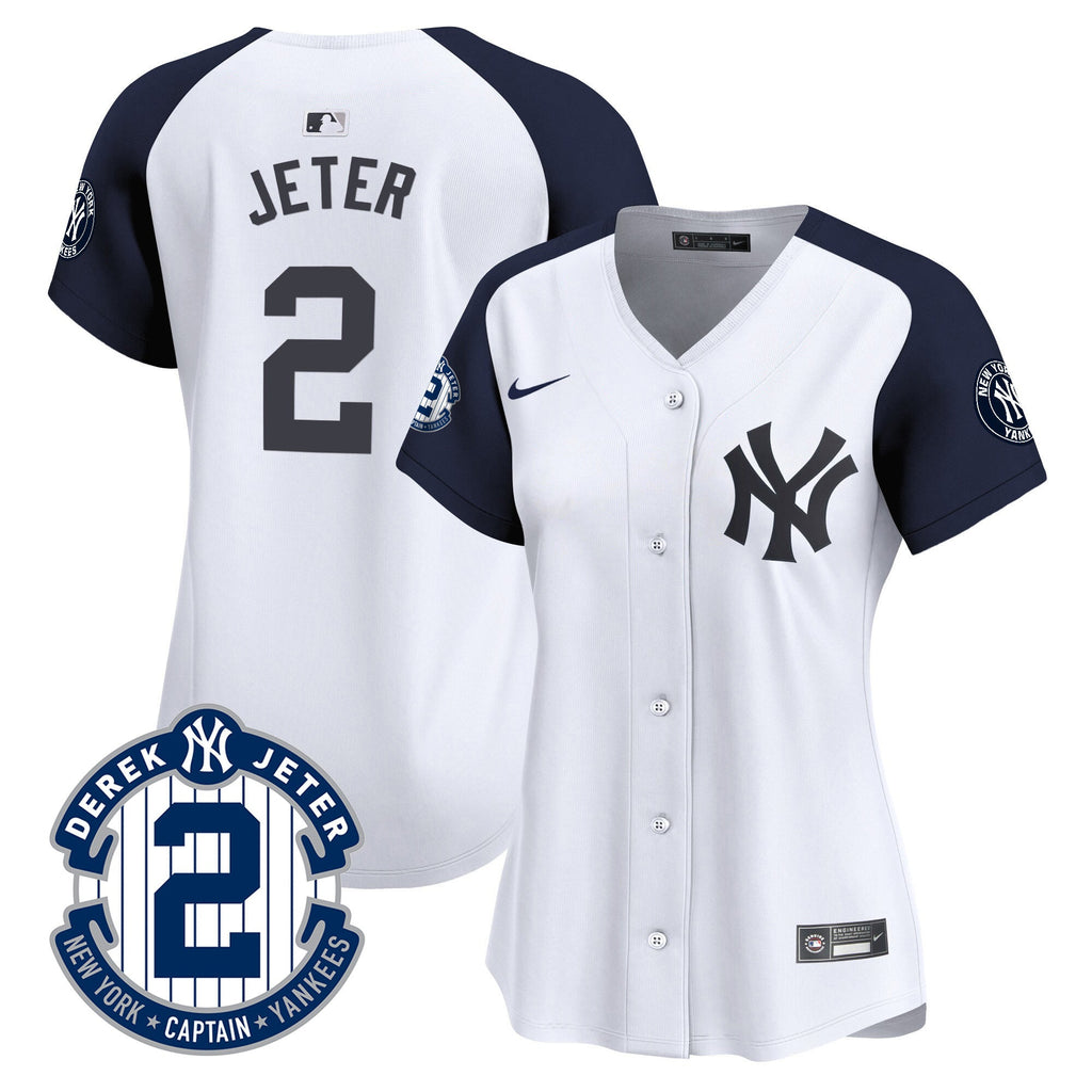 Women’s New York Derek Jeter Patch Vapor Premier Limited Jersey