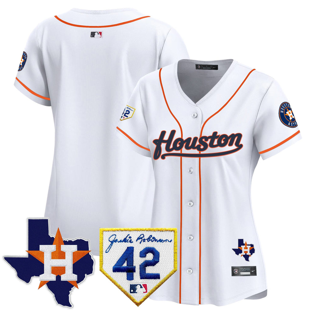 Women’s Houston 2024 Jackie Robinson Patch Vapor Premier Limited Jersey