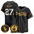 Men’s Atlanta Hank Aaron 715th Home Run Patch Vapor Premier Limited Jersey