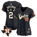 Women’s Houston Cactus Jack Patch Vapor Premier Limited Jersey V10 – Stitched