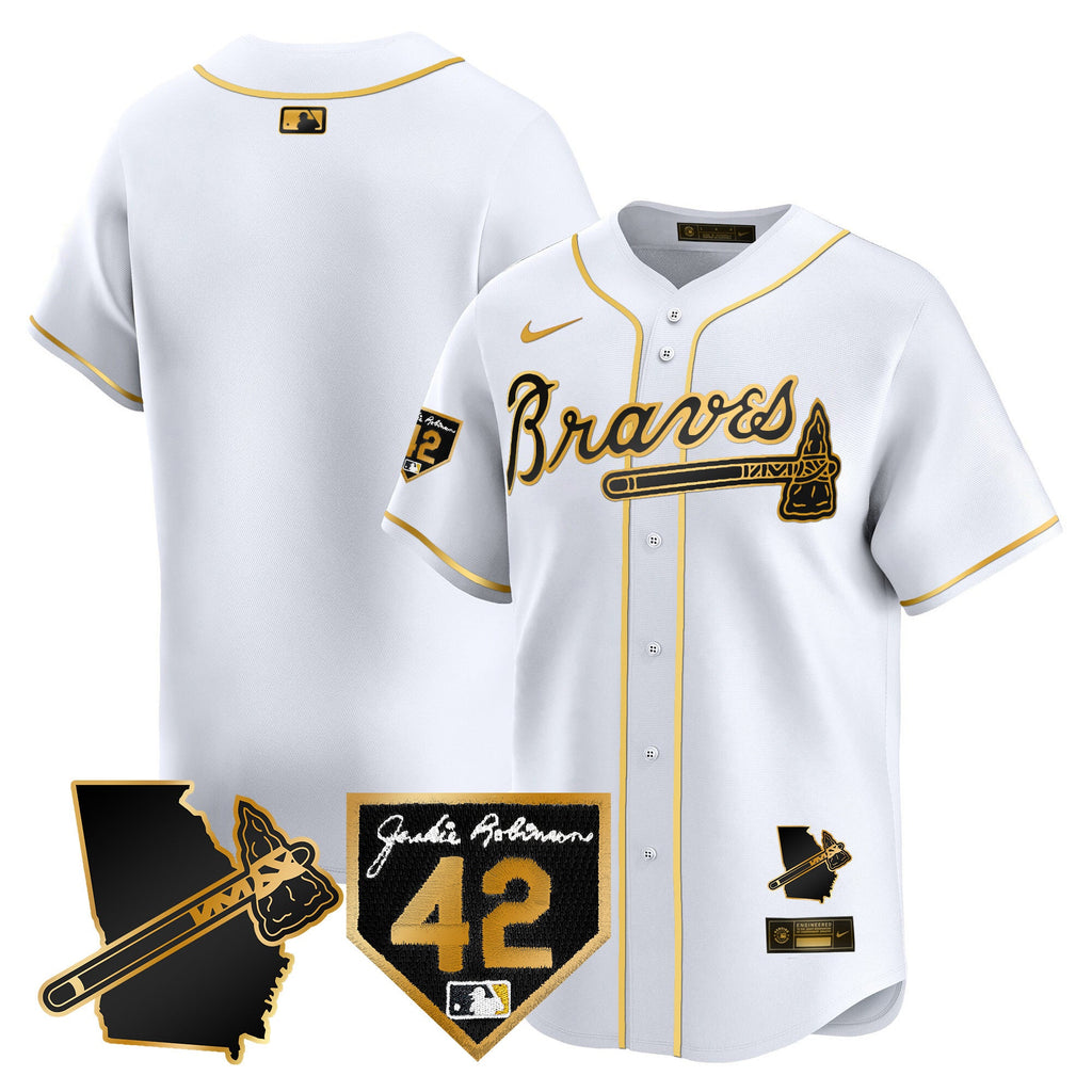 Men’s Atlanta 2024 Robinson & Georgia Patch Vapor Premier Limited Jersey