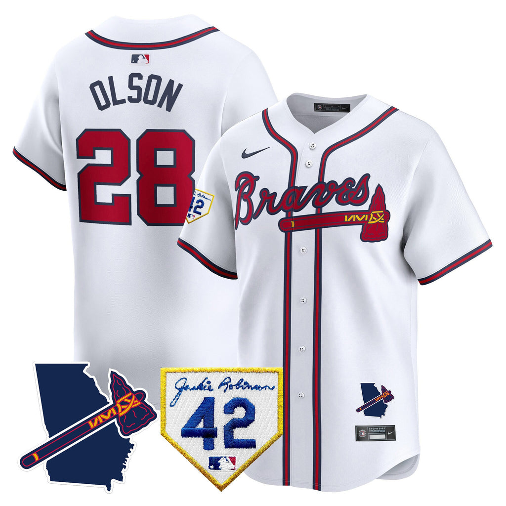 Men’s Atlanta 2024 Robinson & Georgia Patch Vapor Premier Limited Jersey