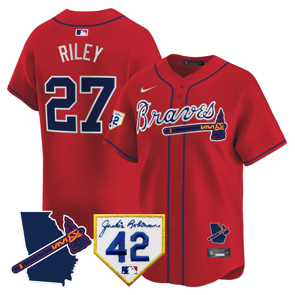 Men’s Atlanta 2024 Robinson & Georgia Patch Vapor Premier Limited Jersey