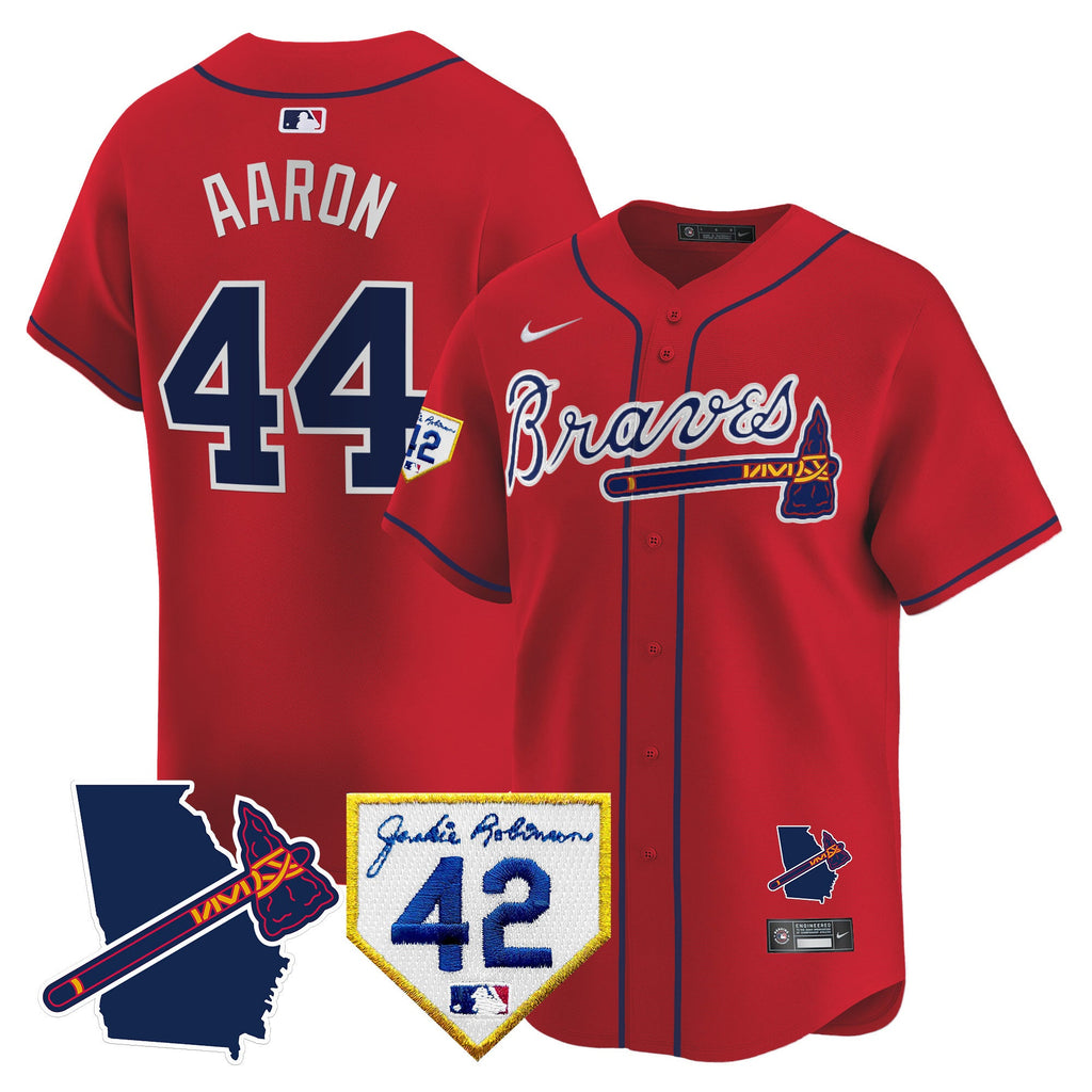 Men’s Atlanta 2024 Robinson & Georgia Patch Vapor Premier Limited Jersey