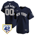 New York 2024 Jackie Robinson Patch Vapor Premier Limited Custom Jersey