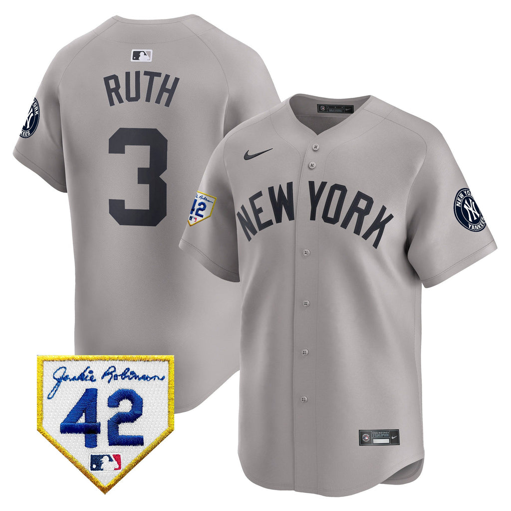 Men’s New York 2024 Jackie Robinson Patch Vapor Premier Limited Jersey
