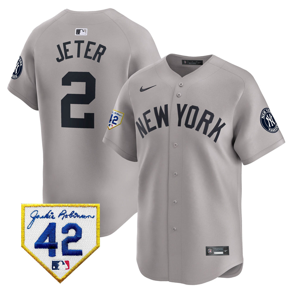 Men’s New York 2024 Jackie Robinson Patch Vapor Premier Limited Jersey