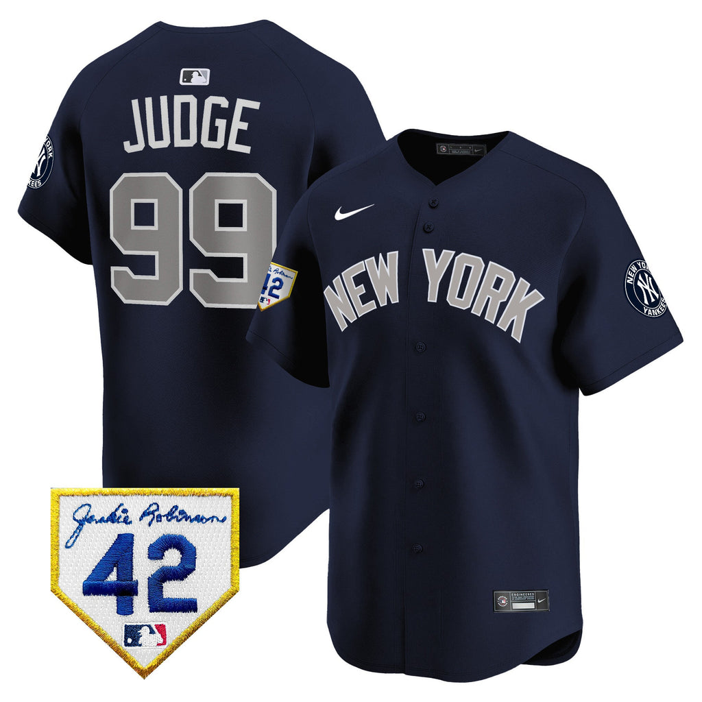 Men’s New York 2024 Jackie Robinson Patch Vapor Premier Limited Jersey