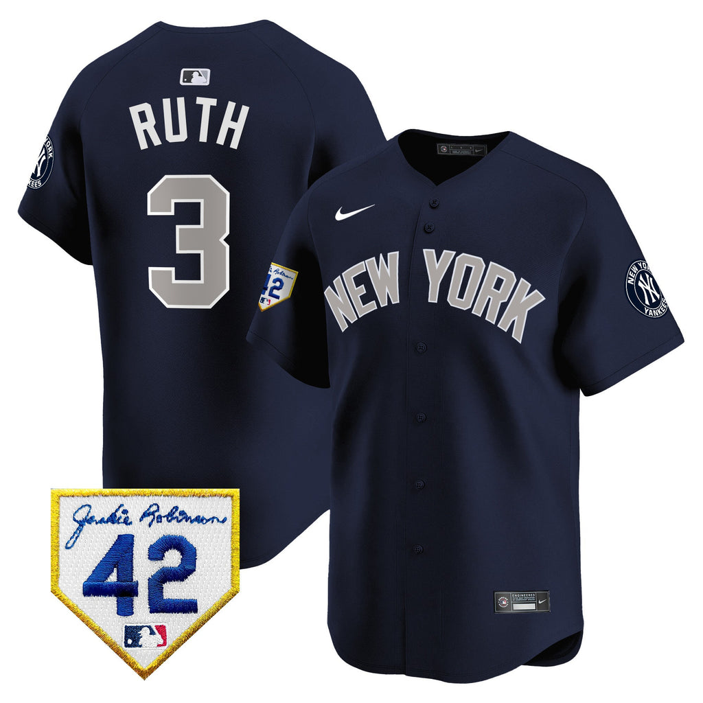 Men’s New York 2024 Jackie Robinson Patch Vapor Premier Limited Jersey