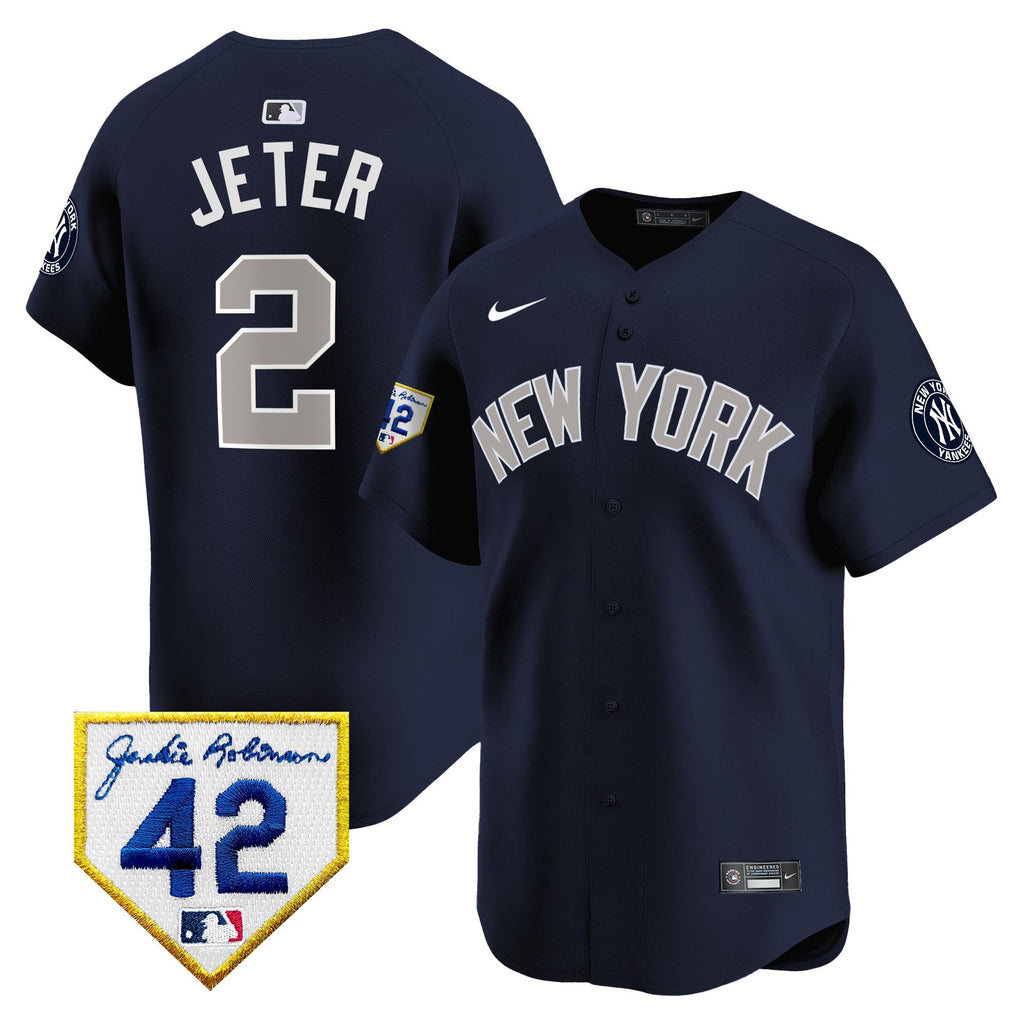 Men’s New York 2024 Jackie Robinson Patch Vapor Premier Limited Jersey