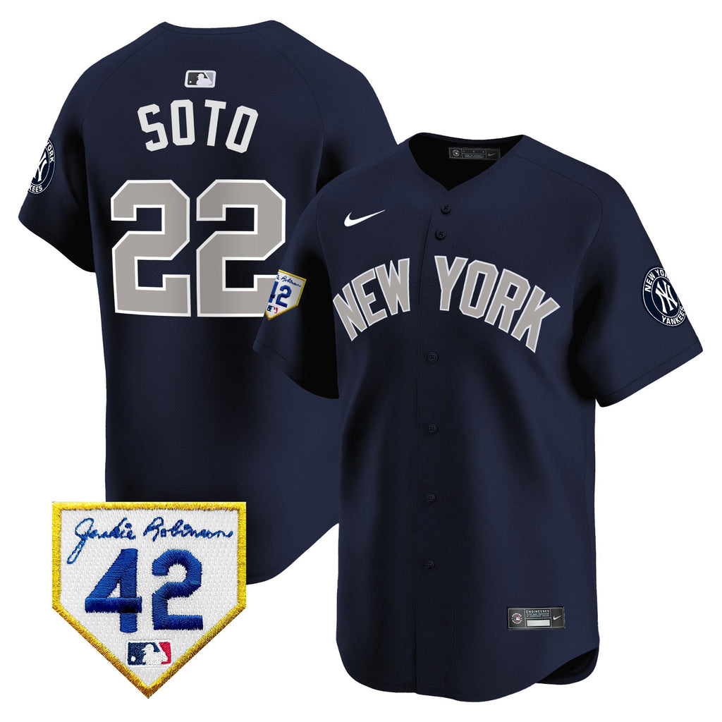 Men’s New York 2024 Jackie Robinson Patch Vapor Premier Limited Jersey