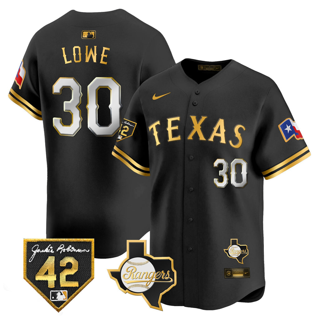 Men’s Texas 2024 Jackie Robinson Patch Vapor Premier Limited Jersey
