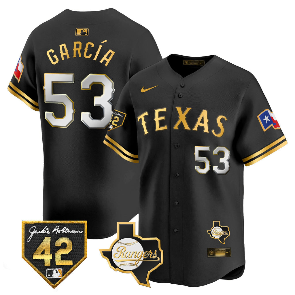 Men’s Texas 2024 Jackie Robinson Patch Vapor Premier Limited Jersey