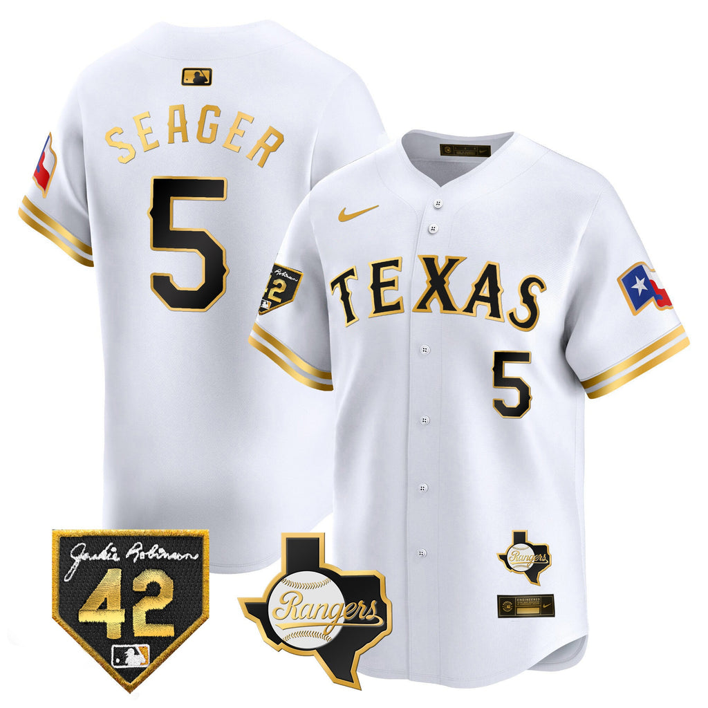 Men’s Texas 2024 Jackie Robinson Patch Vapor Premier Limited Jersey