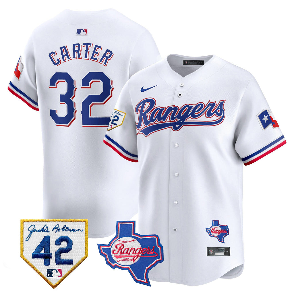 Men’s Texas 2024 Jackie Robinson Patch Vapor Premier Limited Jersey