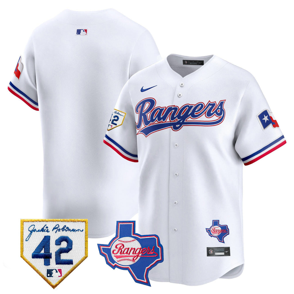 Men’s Texas 2024 Jackie Robinson Patch Vapor Premier Limited Jersey