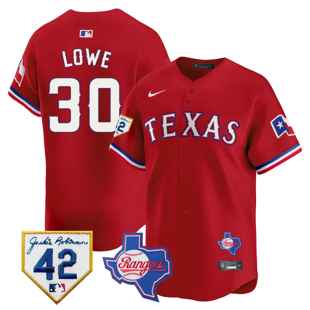 Men’s Texas 2024 Jackie Robinson Patch Vapor Premier Limited Jersey