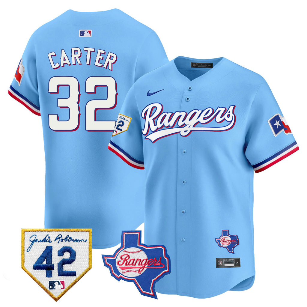 Men’s Texas 2024 Jackie Robinson Patch Vapor Premier Limited Jersey