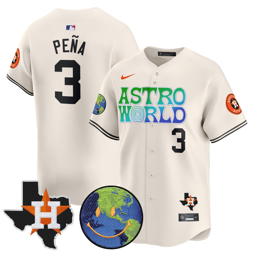 Men’s Houston Cactus Jack Astro World Vapor Premier Limited Jersey