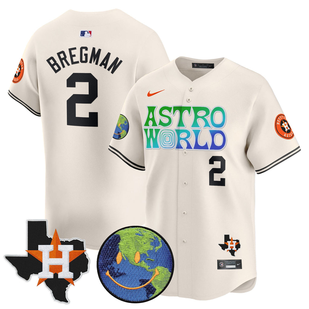 Men’s Houston Cactus Jack Astro World Vapor Premier Limited Jersey