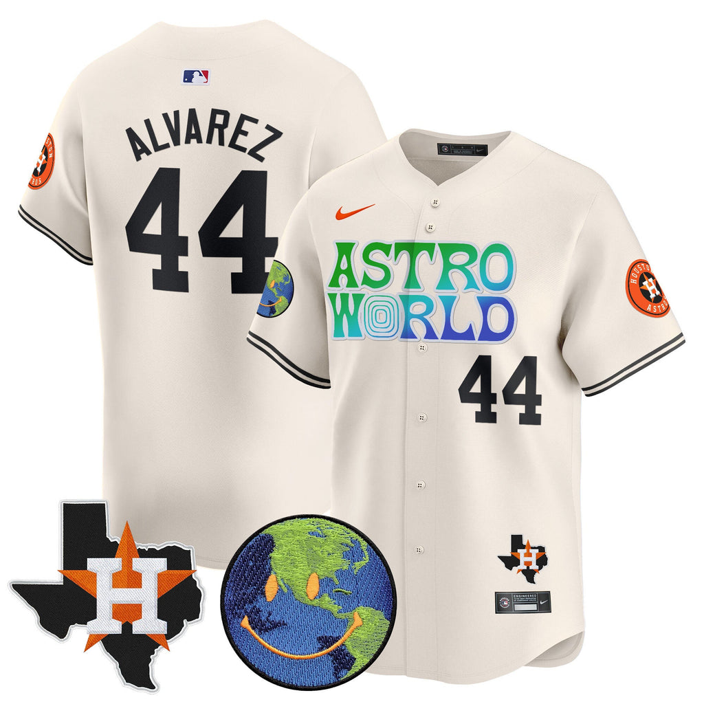 Men’s Houston Cactus Jack Astro World Vapor Premier Limited Jersey