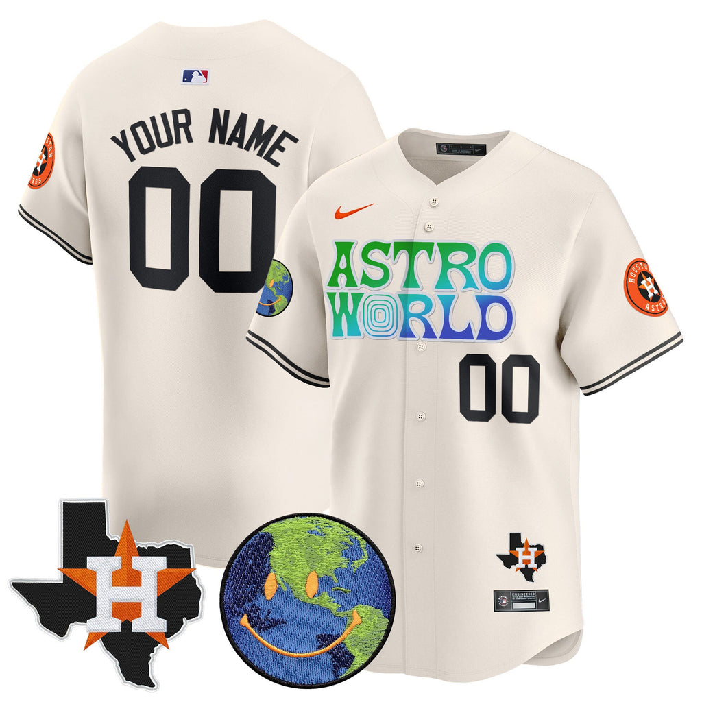 Houston Cactus Jack Astro World Vapor Premier Limited Custom Jersey