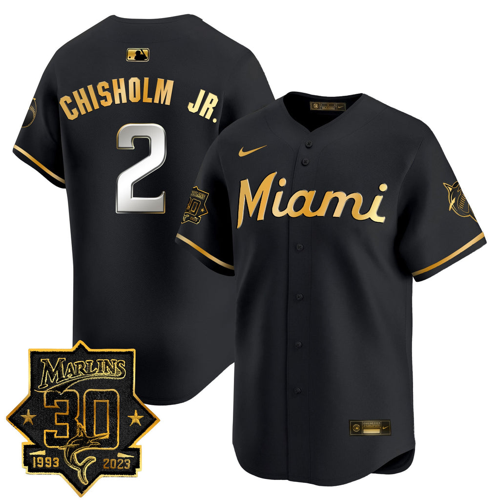 Men’s Miami 30 Seasons Anniversary Patch Vapor Premier Limited Jersey