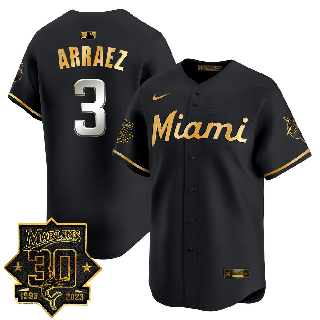 Men’s Miami 30 Seasons Anniversary Patch Vapor Premier Limited Jersey