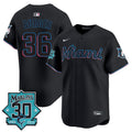 Men’s Miami 30 Seasons Anniversary Patch Vapor Premier Limited Jersey