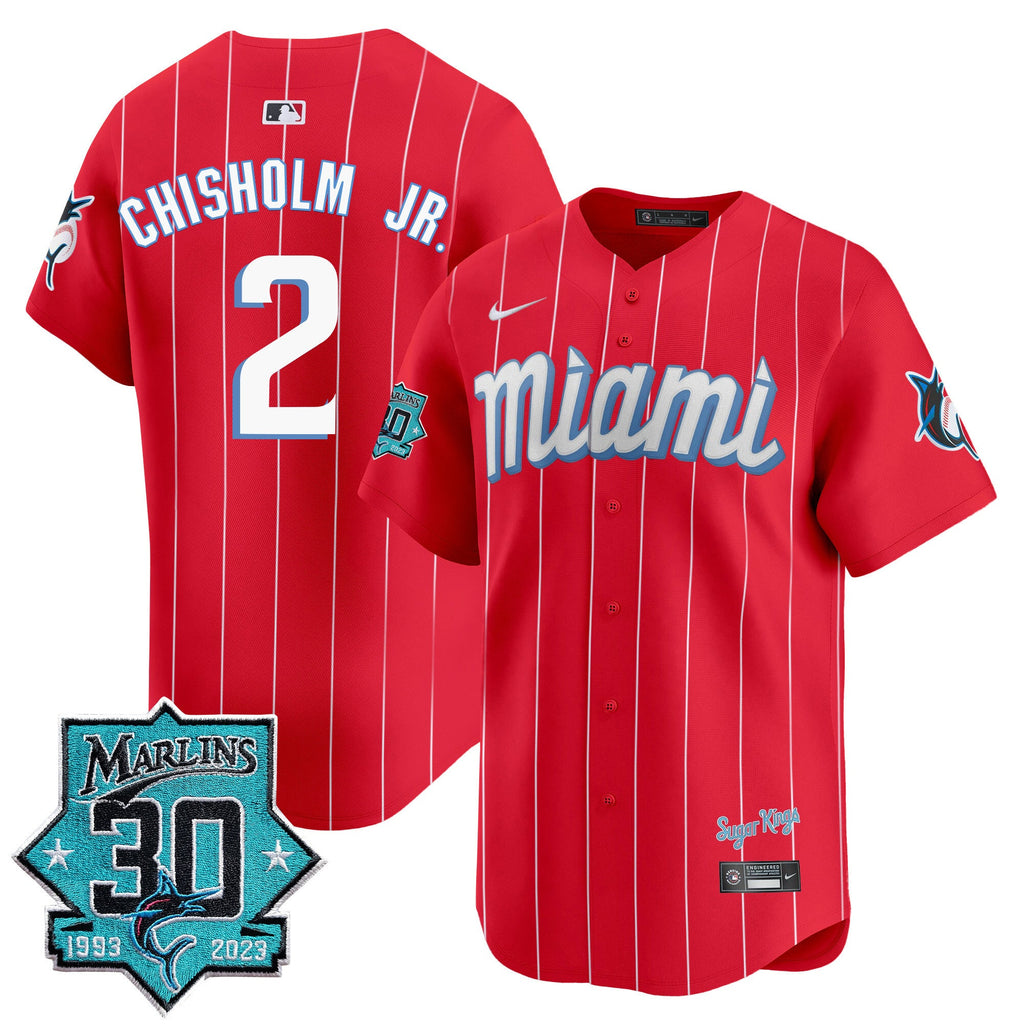 Men’s Miami 30 Seasons Anniversary Patch Vapor Premier Limited Jersey