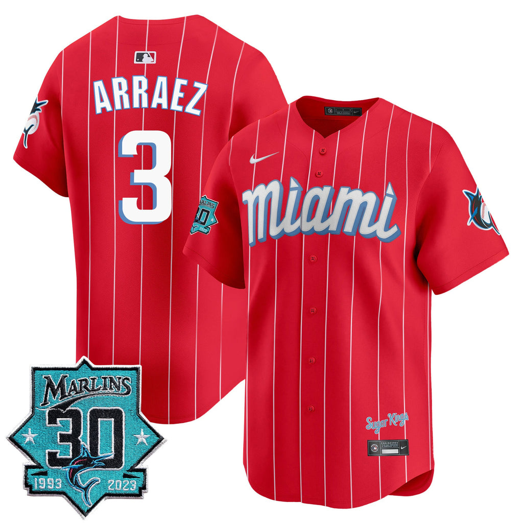 Men’s Miami 30 Seasons Anniversary Patch Vapor Premier Limited Jersey